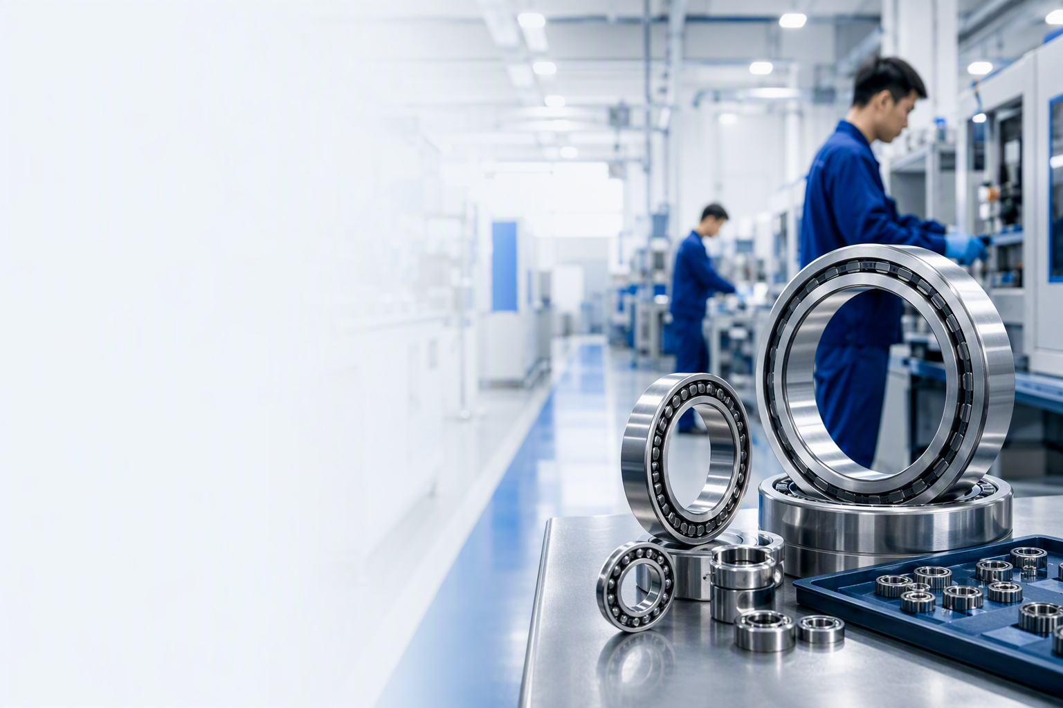Bearing production and inspection scene
